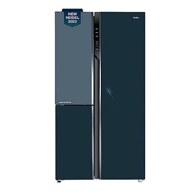 [Extra Rs.13,300 OFF] Haier 628 L Frost Free Expert Inverter Technology Triple Door Side By Side Refrigerator (HRT-683GOG-P)