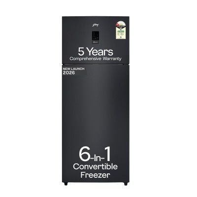 Godrej 415L 1 Star | 5 Years Comprehensive Warranty | Frost Free Double Door Refrigerator (RF EON 416AN RCI GR BK, Graphite Black)