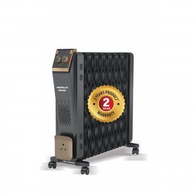 Havells 9 Fin Hestio Wave Fin OFR (Oil Filled Radiator)|Room Heater|2400 W