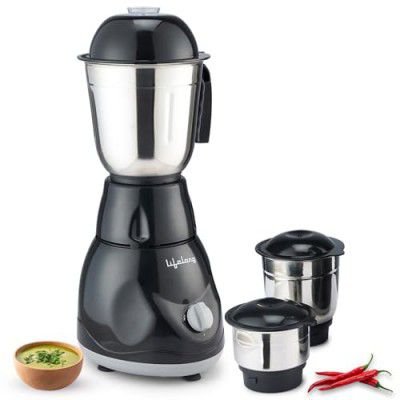 Lifelong Mixer Grinder for Kitchen - 3 Jars 500 Watt Mixie - Chutney Jar