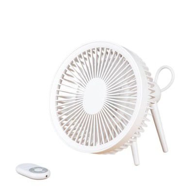 Orient Electric Pooch Rechargeable Table Fan for Home| 6000 mAh Battery | 17.5 Hours Runtime| Adjustable Desk Fan with 90° Tilt, Magnetic Remote| LED Light & Type-C Charging| 1 Year Warranty| White