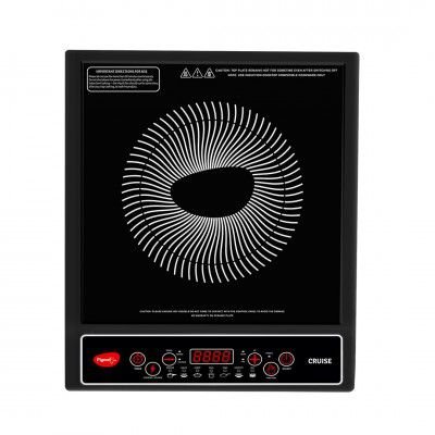 Pigeon by Stovekraft Cruise 1800 watt Induction Cooktop With Crystal Glass - Black