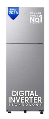 Samsung 236 L, 2 Star, Digital Inverter, Frost Free Double Door Refrigerator (RT40H28W2QHL, 2026 Model)