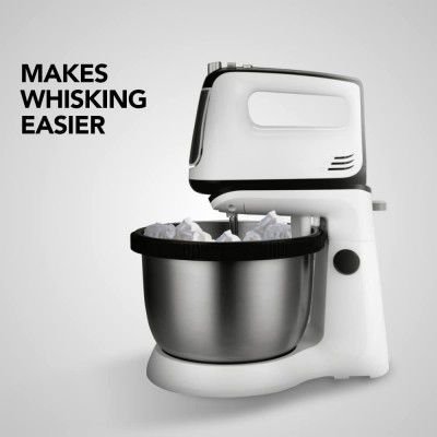 SHARP Stand Mixer EM-S34N-W (300W), 5-Speed, Turbo Mode, 3.4L SS Bowl