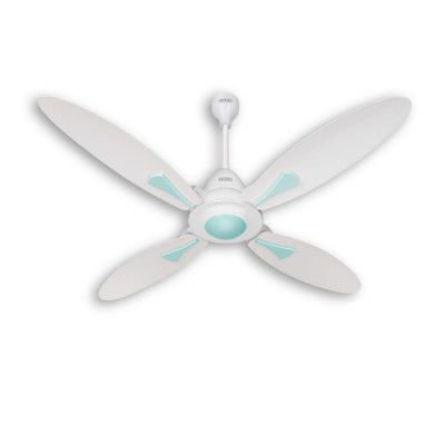 USHA Bloom Series Dahlia 100% Copper Motor 4-Blade BLDC Ceiling Fan | Bi-Directional | Sleep/Boost/Timer Modes | RF Remote | Dust-Resistant |3Y Motor & 2Y PCB Warranty (White & Light Green)