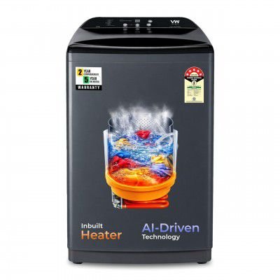 VW V10 HeatPro 10 Kg 5 Star Fully-Automatic Top Loading Washing Machine with In-built Heater