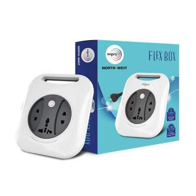 Wipro Flex Box with universal socket and 5 meter long cord