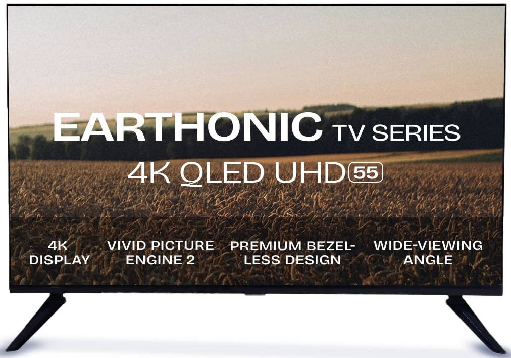 EARTHONIC E55UHD4KQ11GS24 55 inch (139 cm) QLED 4K TV