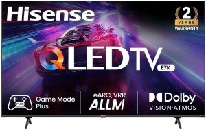 Hisense 50E7K 50 inch (127 cm) QLED 4K TV