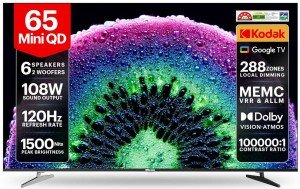 Kodak IconiK K65Mini502 65 inch (165 cm) Mini LED 4K TV